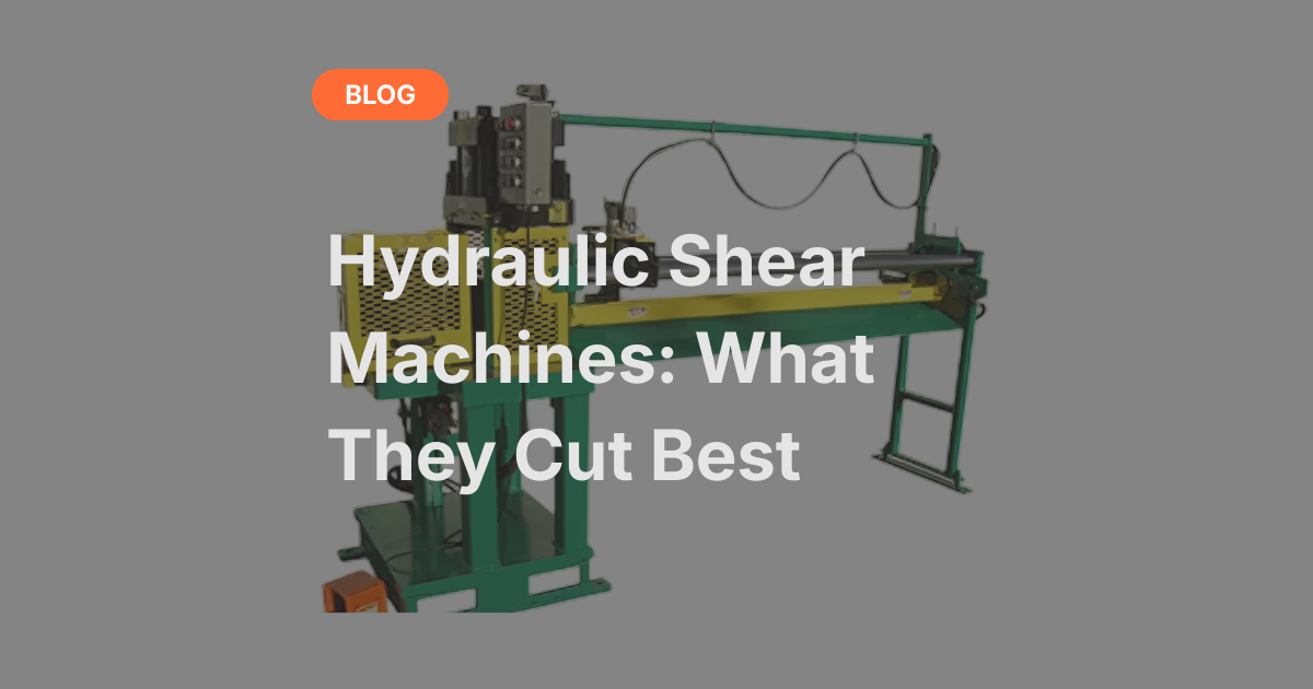 Hydraulic Shear Cutting Machine Uses