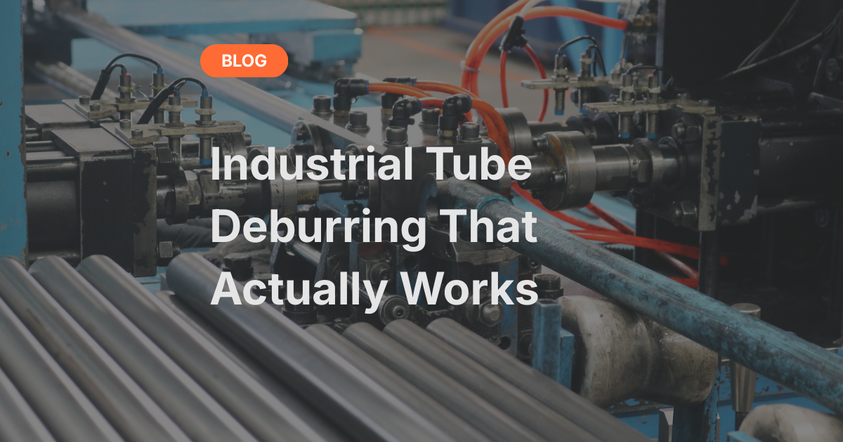 The Tube End Deburring Machine for Industrial Use
