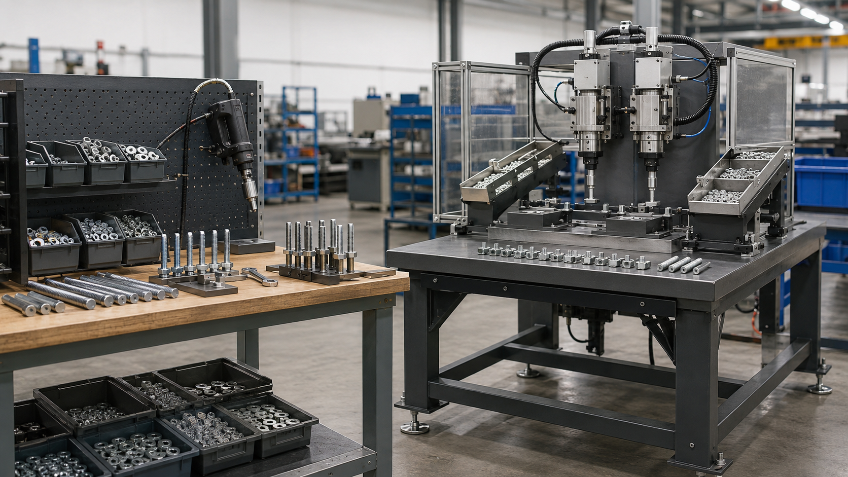 Manual vs. Automatic Nut Assembly Machines